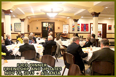 FJCO Foundation dinner annual member meeting, November 19, 2015, at the Central Presbyterian Church, Atlanta, Georgia