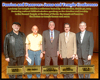 Speakers at the 2015 Passion and Passover conference