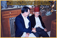 Charlesworth with Iskando Kando, the Christian Arab who  delivered the Dead Sea Scrolls from their discoverers to scholars and the modern world. (photo 1990s in Jerusalem) 